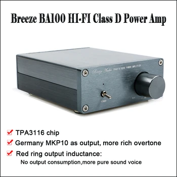 

Breeze Audio BA100 Class D Power Amplifier Audio Amp TAP3116 Amplifier Hi fi Audio Amplifier Home Amplifiers