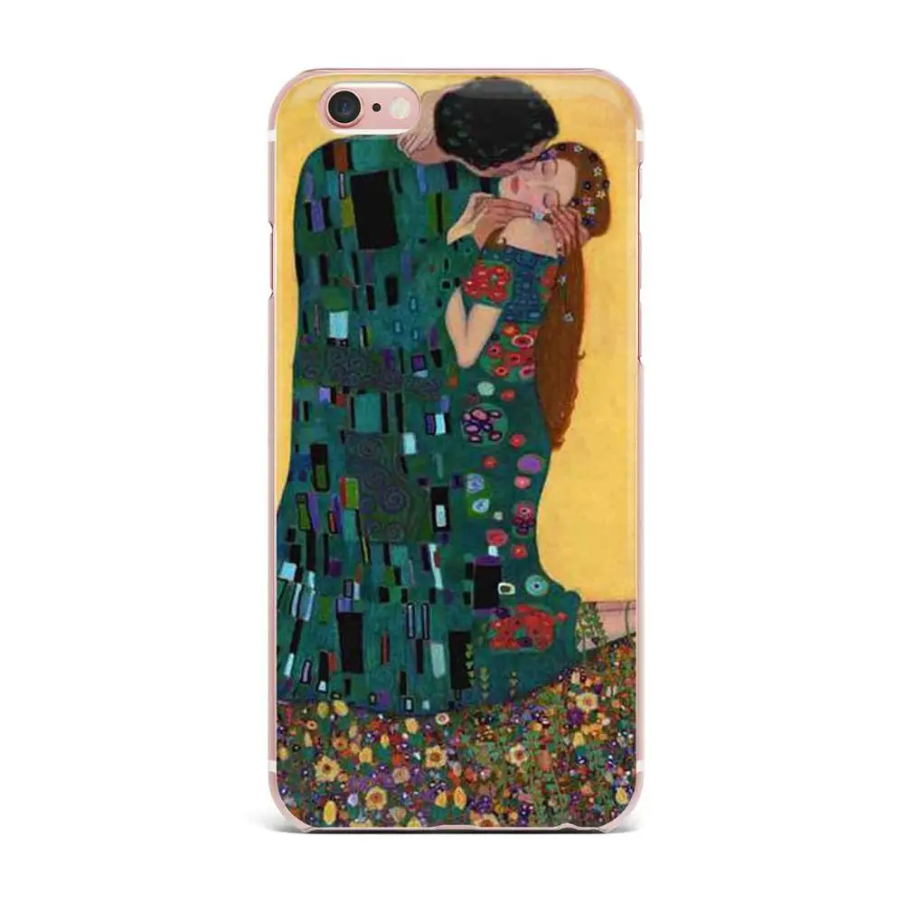 Мягкие силиконовые чехлы из ТПУ с дизайном Kiss by Gustav Klimt чехол для iPhone 5 5S SE 6 6S Plus 7 7Plus 8 8Plus X Чехлы Fundas Capa - Цвет: TPU  A2544