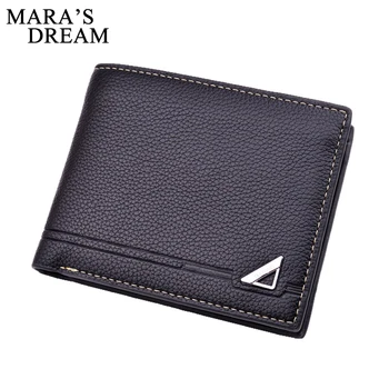 

Mara's Dream PU Leather Wallet Fashion Short Bifold Men Wallet Casual Soild Men Wallets With Coin Pocket Purses Male Wallets Bag