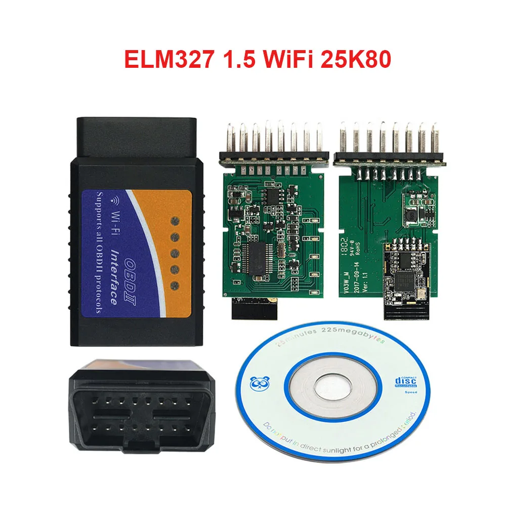 Новейший Супер Мини ELM327 Bluetooth V2.1 ELM 327 Автомобильный считыватель кодов OBD2 автомобильный диагностический инструмент для OBDII протокол для Android/Windows - Цвет: ELM327 1.5 WiFi