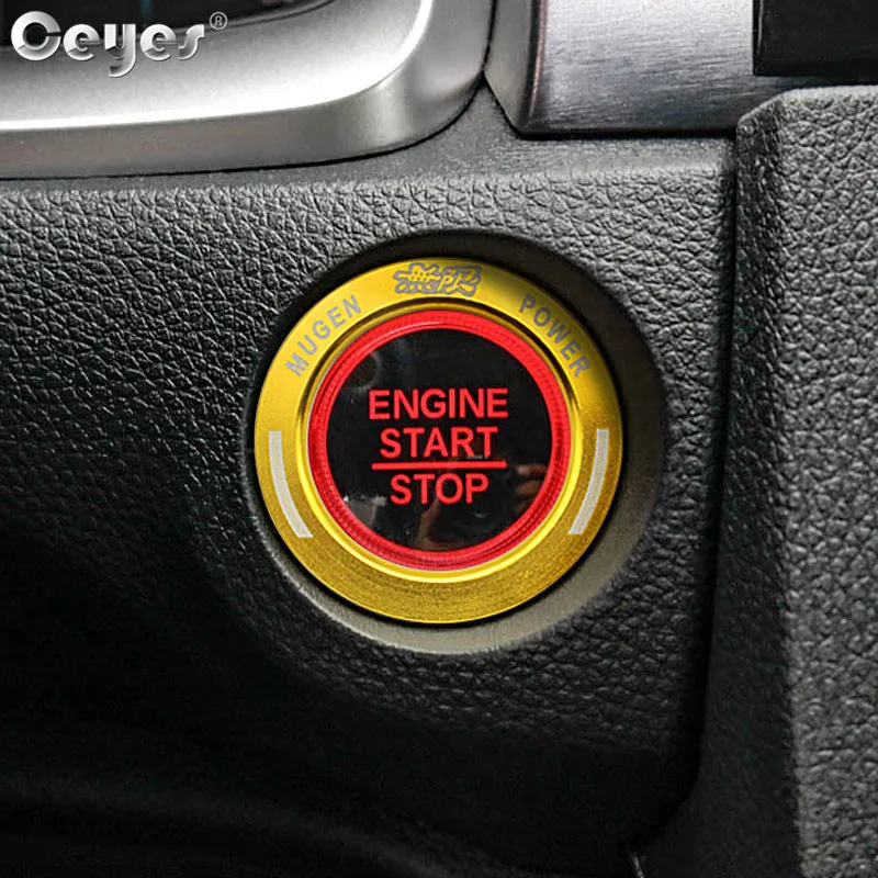 Car Start Engine Button Key Ring for CIVIC (3)