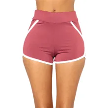 Середины талии спортивные шорты для женщин пикантные шорты для йоги повседневное шорты для бега тренировки Леггинсы 30ST25