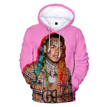

3D 6IX9INE Hoodies Men Women Sweatshirts Fashion Hooded Print Rapper 3D Hoodies pullovers Autumn Sweatshirts 6IX9INE 3D Hoodies