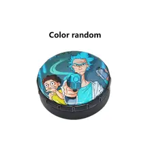 Креативный персональный металлический контейнер для таблеток, коробка под давлением, открытая крышка, дизайн, пластиковая коробка для хранения карт