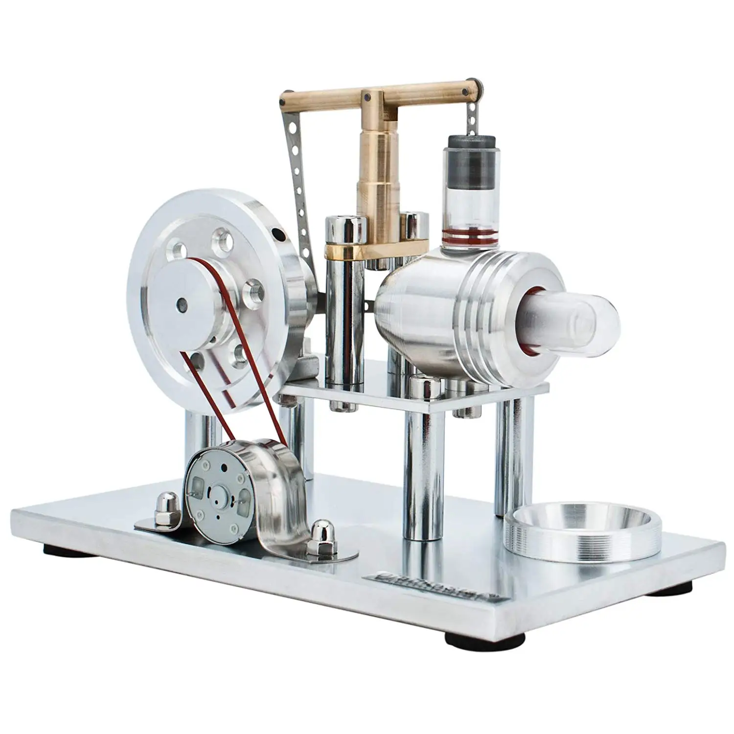 

Hot Air Stirling Engine(Solid Metal Construction), Electricity Generator(Light up LED), Super Stable Stirling Engine Model