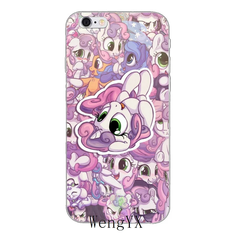 Милый мягкий чехол my little pony Sweetie Belle для Huawei Honor 4c 5c 5x 6x V10 Y5 Y6 Y7 II Mate 7 8 9 10 P8 P9 P10 Lite plus