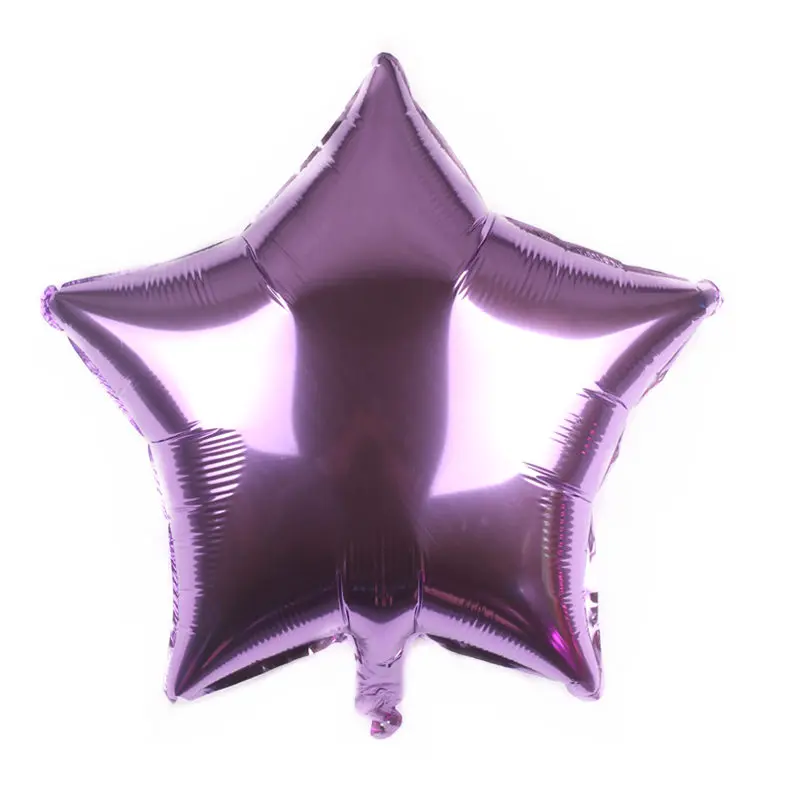 TSZWJ Новинка 18-дюймовые монохромный пятиконечная звезда алюминий воздушный шар для вечерние Украшенные декоративные шары - Цвет: C