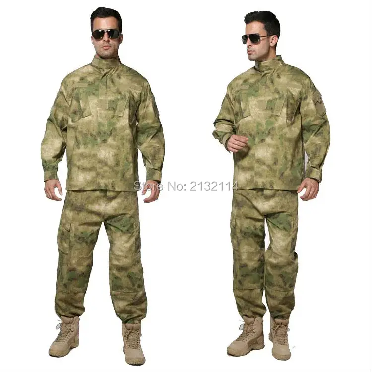 Tactical Training ACU Style A TACS FG Camouflage Uniform Army Airsoft Combat Outdoor Activities Hunting Clothing