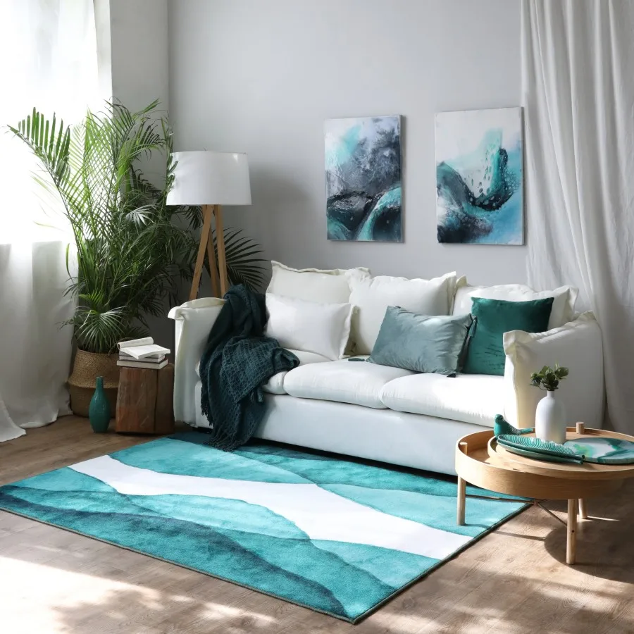 Ins горный зеленый богемный скандинавский ковер для гостиной геометрический марокканский ковер клетчатый полосатый прикроватный круглый ковер для кухни современный