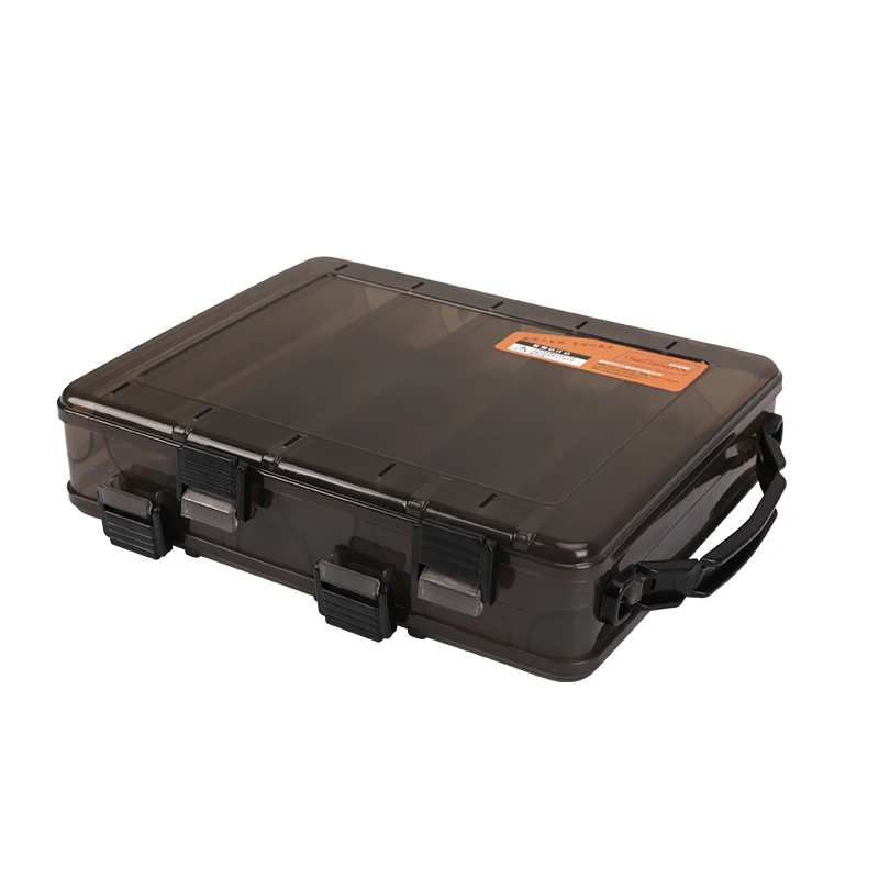 

Trulinoya High quality double sided multifunction fishing lure tackle box with durable large capacity new bait material box