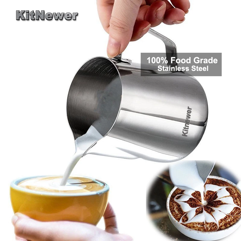 Kither пищевой нержавеющей стали кружка для взбивания молока молочник для кофе эспрессо бариста Ремесло Кофе Латте Кувшин