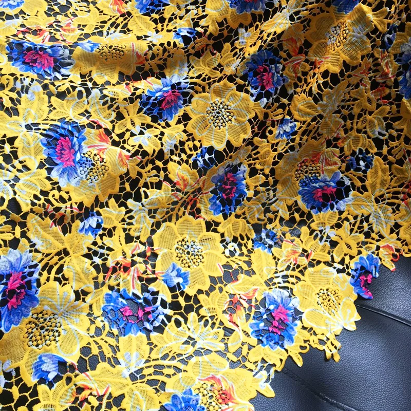 

Free Shipping 5 yards for each !! African Cord Lace / Cupion Lace / Guipure Lace / Chemical Lace for Wedding