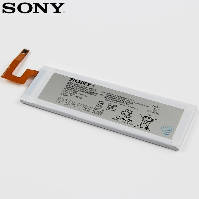 Настоящий 2600 мА/ч, Батарея для sony Xperia M5 двойной M50W E5633 E5603 E5606 E5663 E5653
