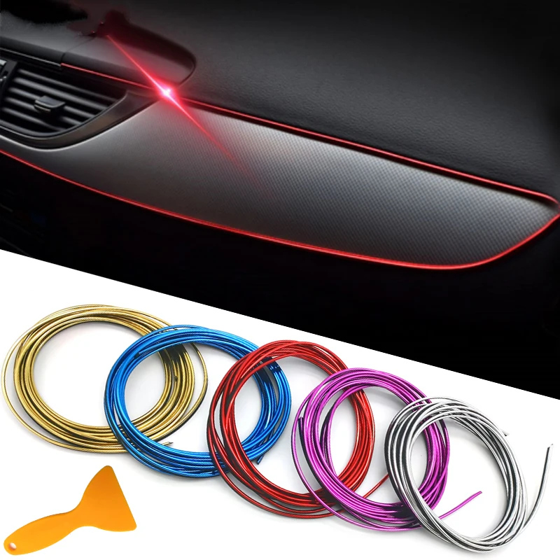 

5 meter/roll universal 5M flexible trim moulding strip decoration Collision strips car styling mercedes benz w211 accessories