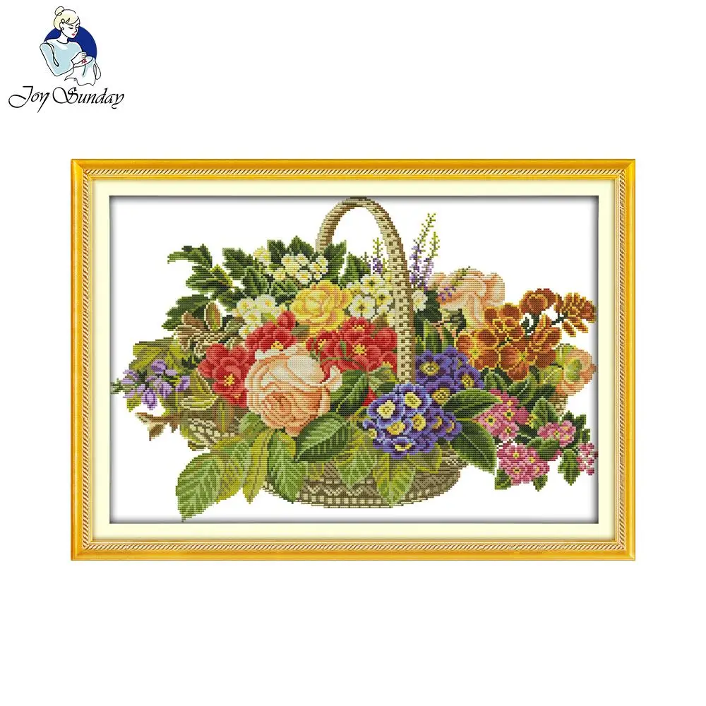 Buy Joy Sunday The Basket Of Flowers Counted Cross