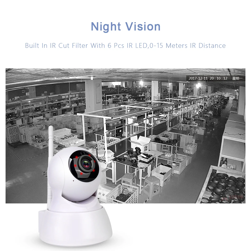 WIFI Camera Wireless IP Camera Wi-Fi CCTV Indoor Webcam Onvif Looline Motion Detection Night vision Looline