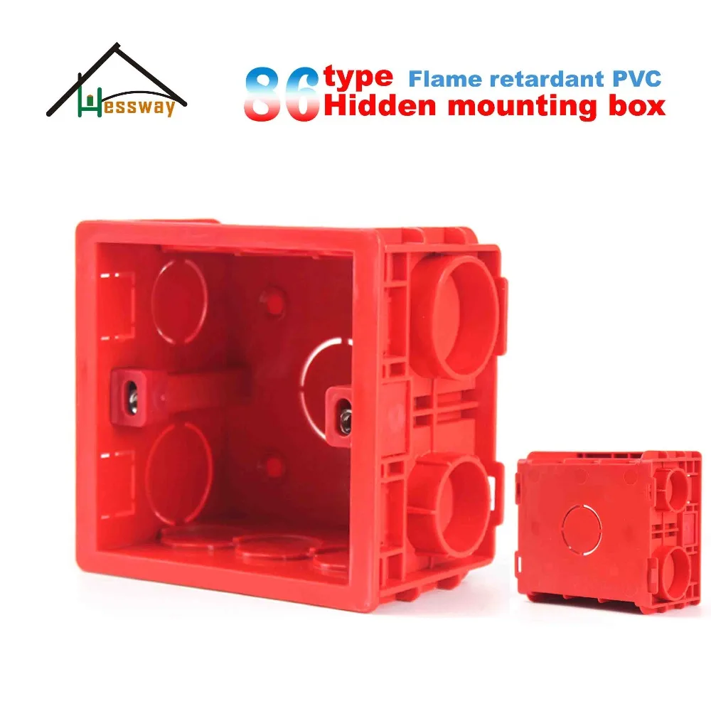 

Flame retardant Adjustable Mounting Box Internal Cassette for dark wall switch box 86mm*83mm*50mm