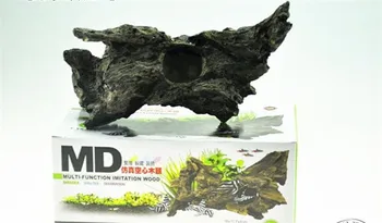 

resin hollow imitation wood aquarium fish tank decoration ornament breeder shelter 18*11.7*8cm