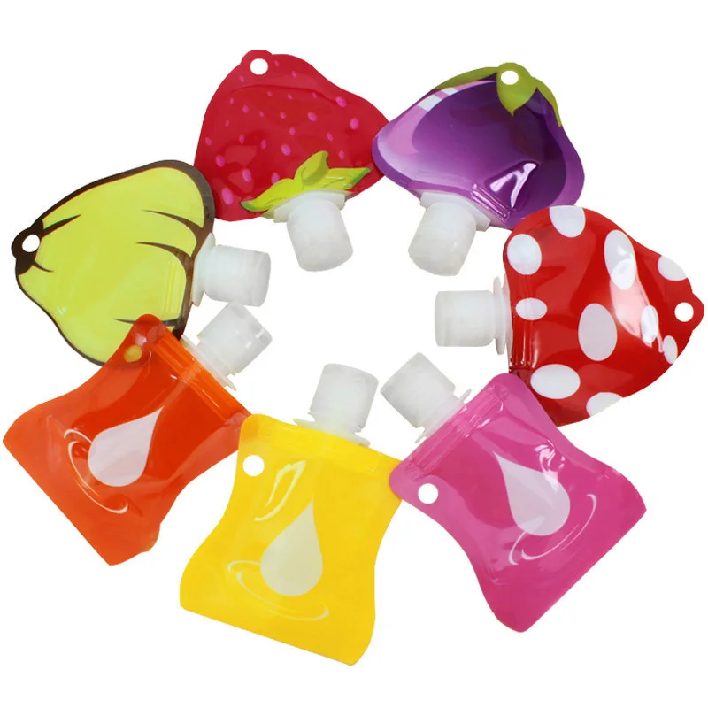 

MAANGE 1 PC Mini Travel Bottles Refillable Waterproof Cosmetic Bottle Packing Container Lotion Shower Gel Shampoo 7 Pattern