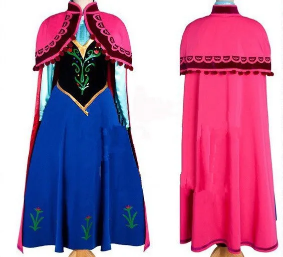 

Costumebuy Custom Made Adult Elsa Anna Cosplay Costumes Adult Princess Anna Dresses Christmas Party Princess Anna Dress