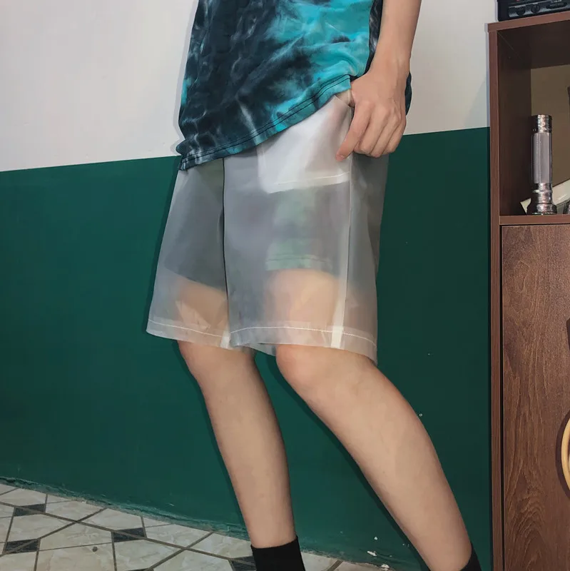 New Boy's Plastic Transparent Shorts Waterproof Breeches Fashion Tide