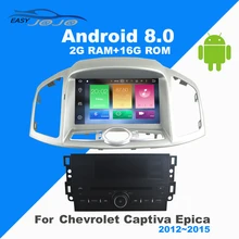 4G RAM Android 8.0 Car DVD Player GPS Multimedia For Chevrolet Captiva Epica 2012 2013 2014 2015 1 Din Auto Navigation radio