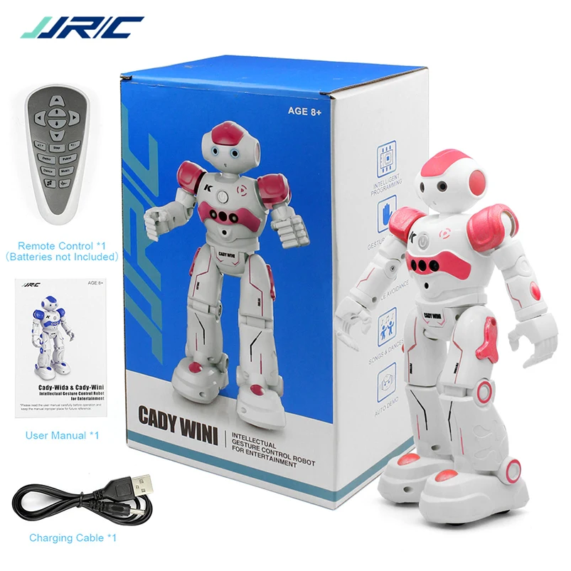 

JJRC R2 RC Robot USB Charging Dancing Gesture Sensor Singing Intelligent Program CADY WIDA Control Toy Blue Pink for Kids F22252