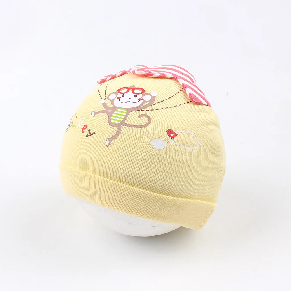 Thick Cotton Baby Hat For Newborn Girls Monkey Cow Cartoon Baby Beanie Warm Soft Newborn Boys Hat Autumn Winter Baby Accessories (2)