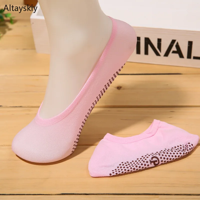 

Socks Women Dot Non-slip Various Color Kawaii Breathable Invisible Casual Summer Sweet Soft Womens Short Sock Cotton Elasticity