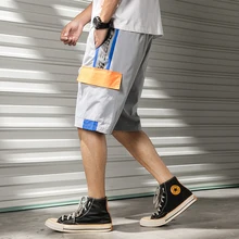 Мужские шорты спортивные хип хоп Уличная летняя Военная хлопковая мужские бермуды m-xxxl с карманом карго крутые шорты мужские