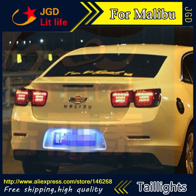  Car Styling tail lights for Chevrolet Malibu taillights LED Tail Lamp rear trunk lamp cover drl+sig