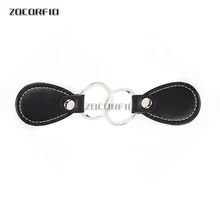 100 шт. кожаный брелок для гостиницы EM4100 RFID 125 кГц кожаная ID карта для контроля доступа ID смарт ключи для автомобиля