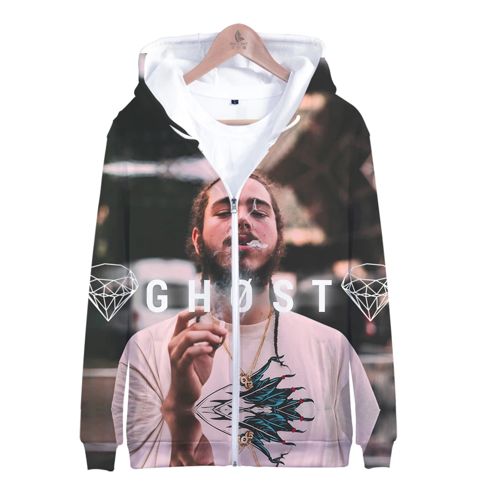 

Post Malone Zipper Jacket 3D Hoodies Sweatshirt Women Harajuku Post Malone Hoodies men Leisure HIP HOP for men