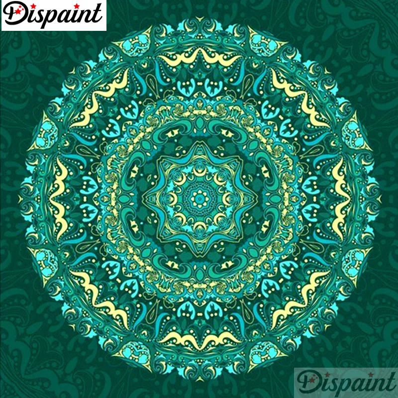 

Dispaint Full Square/Round Drill 5D DIY Diamond Painting "Mandala" 3D Embroidery Cross Stitch 5D Home Decor A12145
