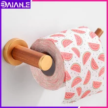 Toilet Paper Holder Wood Aluminum Creative Roll Paper Holder Rack Wall Mounted Paper Towel Holder WC Bathroom Tissue Roll Hanger creative wall mounted bathroom roll paper towel racks home wall decoration solid wood paper towel racks bathroom accessories