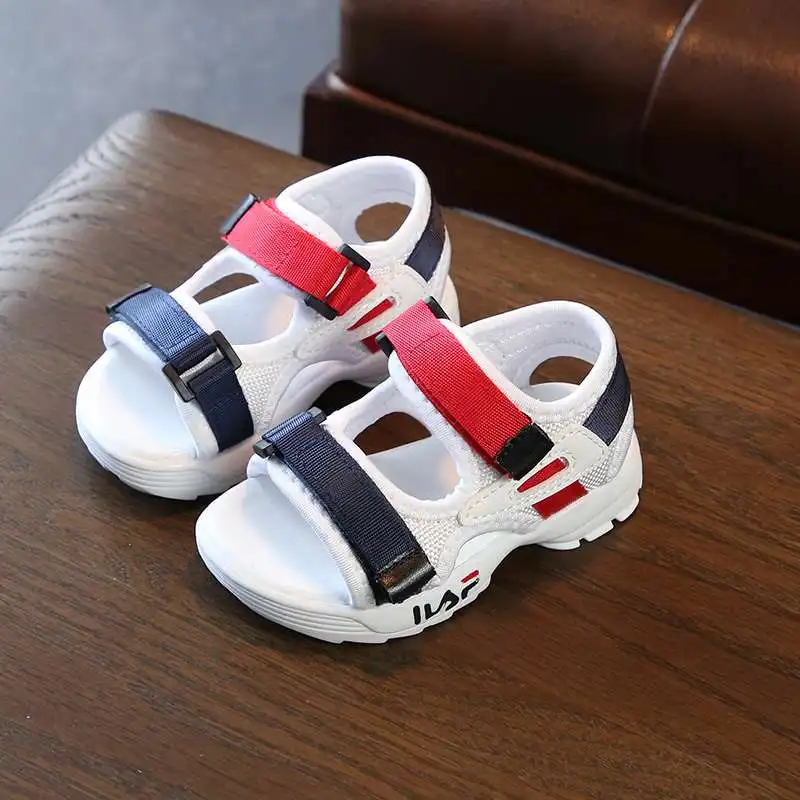 

New Boys Girls kids sandals Beach shoes Soft bottom casual sandals Breathable fashion sport Boys Girls Baby kids shoes size21-30