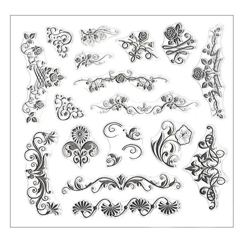 

Silicone Butterfly Flower Embossing Folder Template Card Scrapbooking Decor DIY Photo Album pen ink Copy silica animal shapes