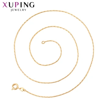 

Xuping Fashion Exquisite Link Chain Necklace Gold Color Plated Big Promotion Jewelry Women Thanksgiving Gift 45056