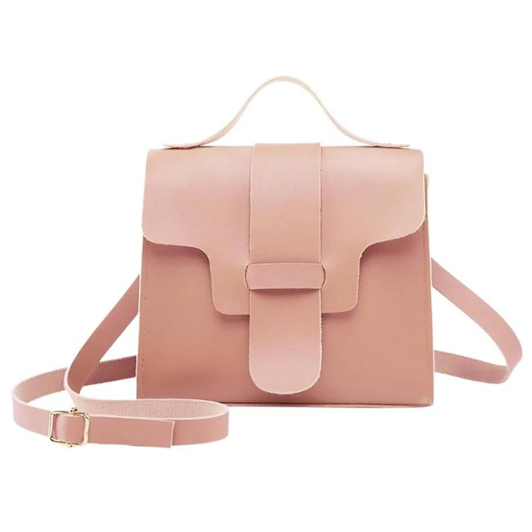 Маленькие сумочки, сумки через плечо для женщин девочек лето розовый черный кожаный лоскут Женская Ручная сумка-мессенджер Мини кошельки Bolsa - Цвет: Розовый