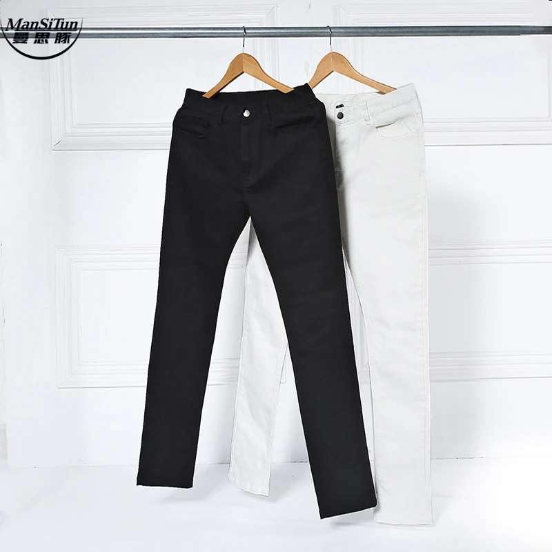 Man Si Tun High Street Fashion Men Pants Mens Jumpsuit 2017 Stage Rockstar Denim Moto Fog