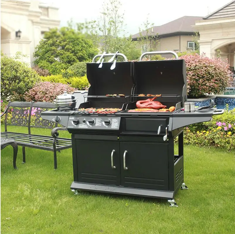Dual Gas Charcoal Grill Rack Large Box Thickening Villa Commercial Dual Gas Charcoal Grill Rack Large Box Thickening Villa Commercial Outdoor 5 Or More People In Bbq Grills From Home Garden On Aliexpress Alibaba