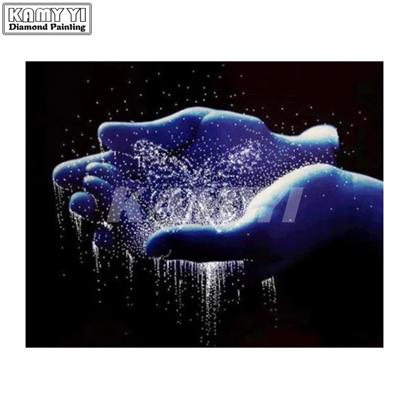 5D DIY Diamond Painting Hand Butterfly Full Square Diamond Embroidery Cross Stitch Needlework Home Decorative_