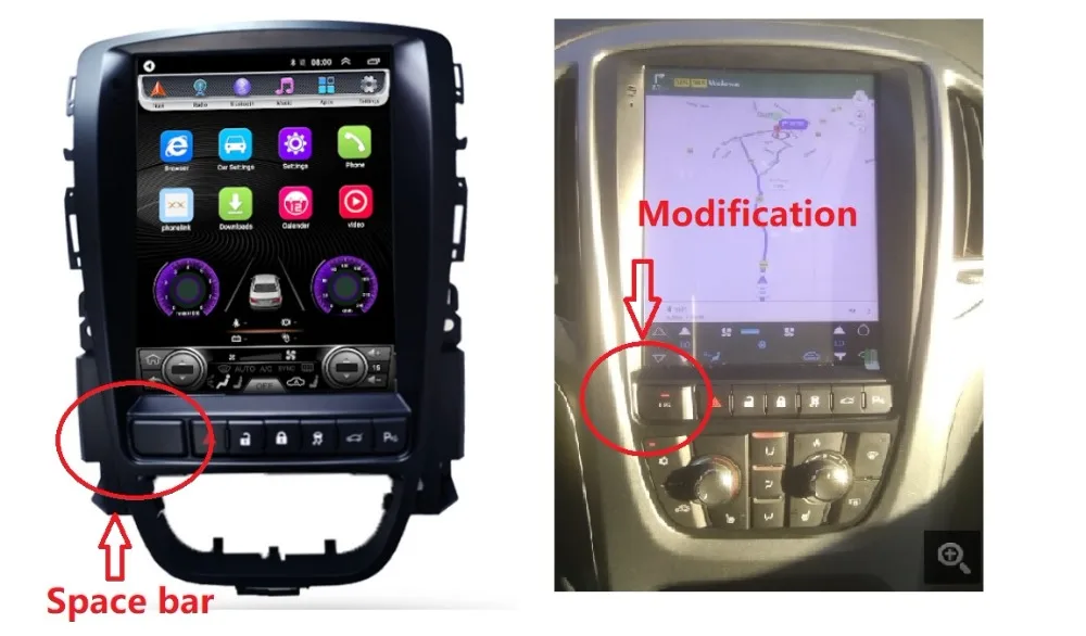 Best 4GB+64GB: Android8.1 Car Multimedia GPS Radio For Opel Astra J Vauxhall Buick Verano 2009-2014Vertical screen 5