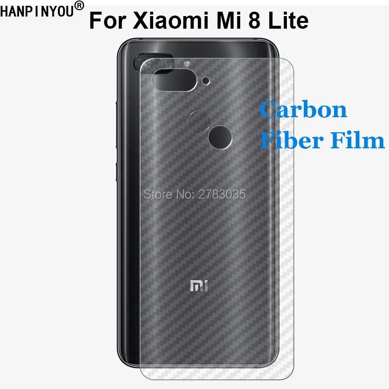 

For Xiaomi Mi8 Mi 8 Lite Youth 6.26" 3D Anti-fingerprint Carbon Fiber Back Film Rear Screen Protector (Not Tempered Glass)
