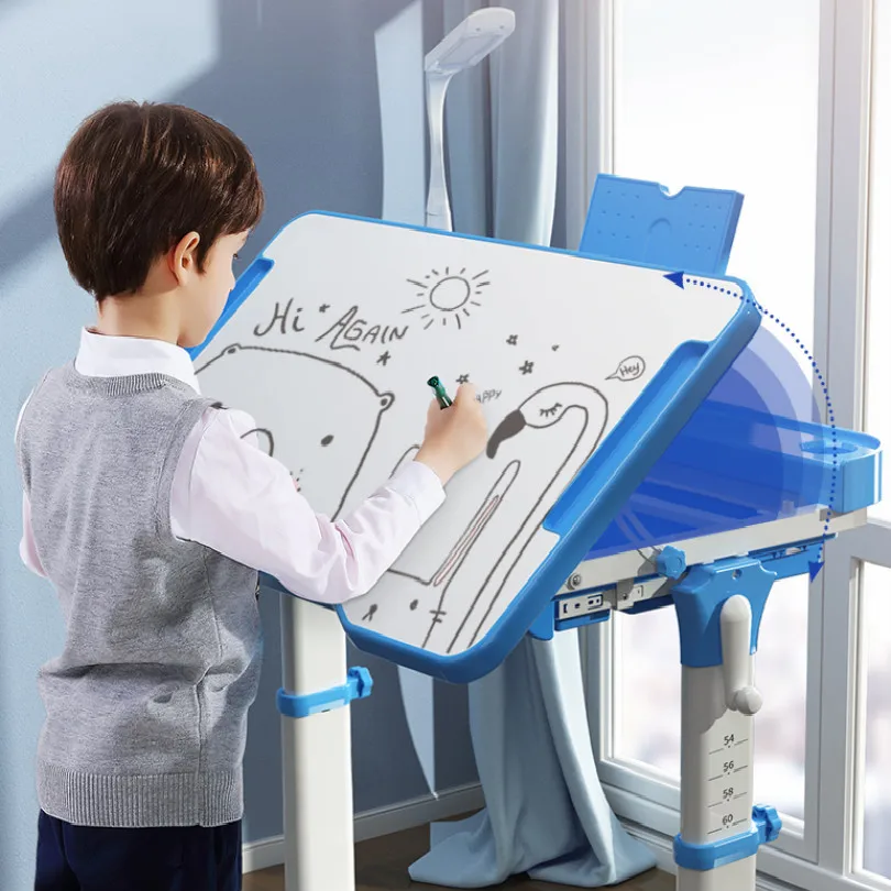 Height can be adjusted study table for kids table and chair kids furniture desk chair children table FREE SHIPPING