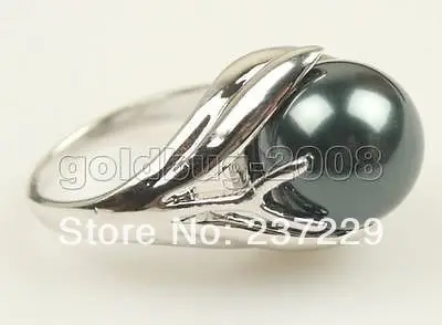 

Hot sale>@@ Wholesale price S ^^^^Genuine Freshwater Cultured Blcak Pearl Ring