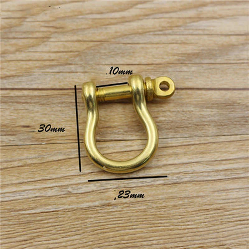 

D ring solid brass leather craft wallet bag high level vachette clasp buckle for option 5pcs/lot