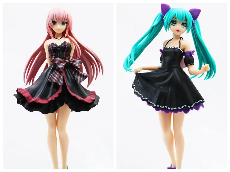 Аниме фигурки 23 см SPM проект Hatsune Miku luka фигурка темное готическое платье sega VOCALOID