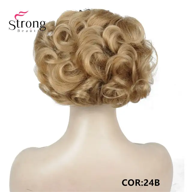 Short Messy Curly Dish Hair Bun Extension Easy Stretch Hair Combs