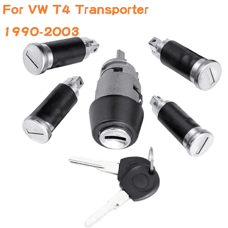 

Ignition Switch And Door Lock Barrel kit with 2 Keys Set For VW Caravelle T4 1990-2003 Transporter Double Barn Doors